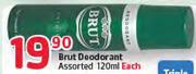 Brut Deodorant Assorted-120ml