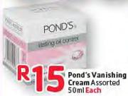 Pond's Vanishing Cream Assorted-50ml