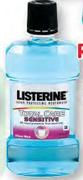 Listerine Total Care, Sensitive, Tartar Control, Teeth And Gum Defence Or Clean Mint Assorted-500ml
