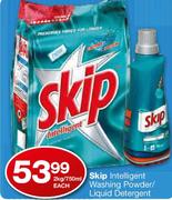 Skip Intelligent Washing Powder/Liquid Detergent-2kg/750ml
