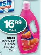 Bingo Floor & Tile Cleaner Assorted Each-750ml