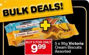 Victoria Cream Biscuits Assorted 5x95g 