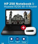 HP 250 Notebook & Huawei R206 Wi-Fi Router- On MyGig3