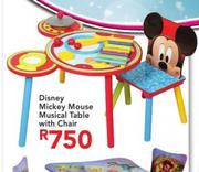 Disney Mickey Mouse Musical Table With Chair