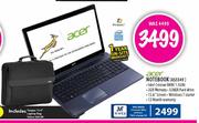 Acer Notebook (AS5349) + Targus 15.4" Laptop Bag