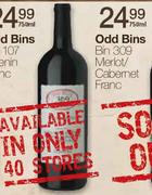 Odd Bins Bin 309 Merlot/Cabernet Franc-750ml