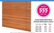 Custom-Made 50mm Wood Venetian Blinds-1890x1700mm2