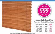 Custom-Made 50mm Wood Venetian Blinds-1200x1480mm