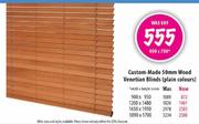 Custom-Made 50mm Wood Venetian Blinds-900x950mm