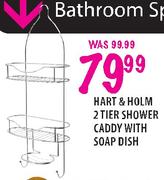Hart & Holm Shower Caddy With Soap Dish-2 Tier
