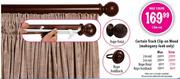 Curtain Track Clip-On Wood Rope Holdback