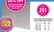Custom-Made 25mm Aluminium Venetian Blinds-3000x1200mm
