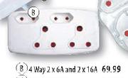 Simple Choice Adapter 4 Way-2x6A & 2x16A 