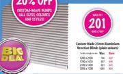 Custom-Made 25mm Aluminium Venetian Blinds-600x700mm