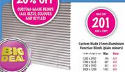Custom-Made 25mm Aluminium Venetian Blinds-2100x1400mm