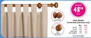 Wooden Curtain Rods Disc holdback