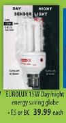 Eurolux Day/Night Energy Saving Globe-15W