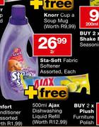 Sta-Soft Fabric Softener Assorted-2ltr Each