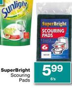 Super Bright Scouring Pads-6's