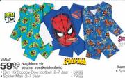 Nagklere Vir Seuns Verskeidenheid Ben 10/Scooby-Doo Football 2-7 Jaar