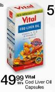 Vital Cod Liver Oil Capsules-90's