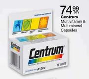 Centrum Multivitamin and Multimineral Capsules-30's
