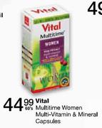 Vital Multitime Women Multivitamin And Mineral Capsules-60's