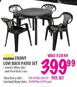 Ebony Table-90cm