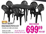 Ebony Oval Table