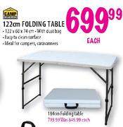 Camp Master Folding Table-122cm Each