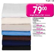Primaries Sheeting Queen Fitted Or Flat-Each