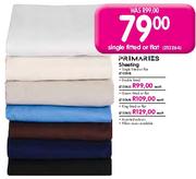 Primaries Sheeting Single Fitted Or Flat-Each
