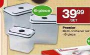 Premier Multi Container Set-6 piece per set