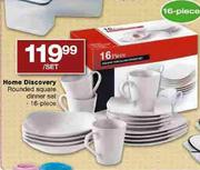 Home Discovery Rounded Square Dinner Set-16 piece per set
