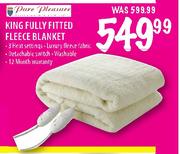 Pure Pleasure King Fully Fitted Fleece Blanket