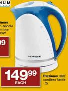 Platinum 360degree Cordless Kettle-2ltr Each