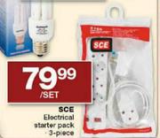 SCE Electrical Starter Pack-3-Piece Per Set