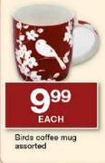 Birds Coffee Mug Assorted-Each