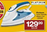 Platinum Open-Handle Steam Iron 2200W-Each