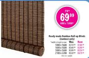 Ready-Made Bamboo Roll-up Blinds-2100x2200mm