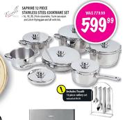 Tissolli Saphire 12 Piece Stainless Steel Cookware Set
