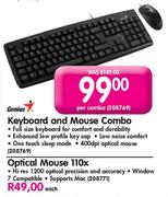 Genius Optical Mouse 110x Each