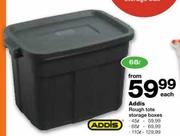 Addis Rough Tote Storage Boxes-45Ltr