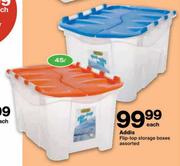 Addis Flip-Top Storage Boxes-45Ltr Each