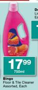 Bingo Floor & Tile Cleaner Assorted-750Ml