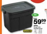 Addis Rough Tote Storage Boxes-45Ltr