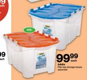 Addis Flip-Top Storage Boxes-45Ltr Each
