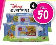 Disney Wet Wipes-4x60's