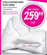 Double Feather Down Duvet Inner-Each