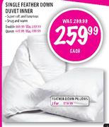 Single Feather Down Duvet Inner-Each